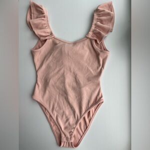 NWOT Francescas Pink Cute Bodysuit with Bow